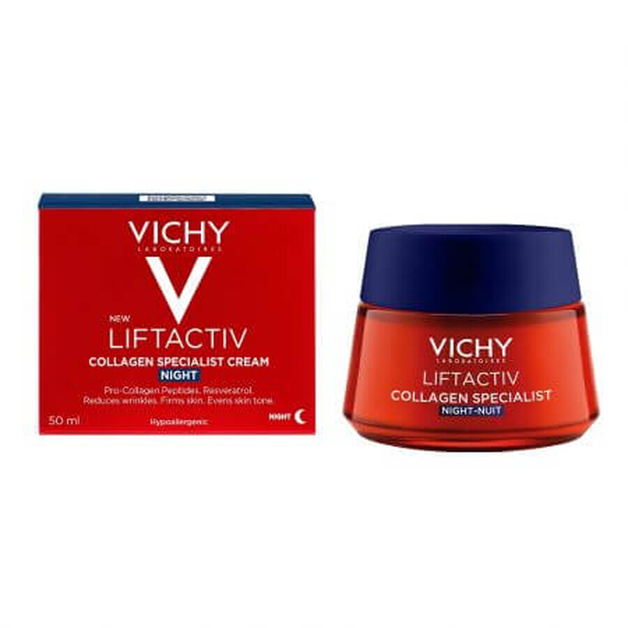 Vichy Liftactiv - Collagen Specialist Crema Viso Notte Anti-eta, 50ml
