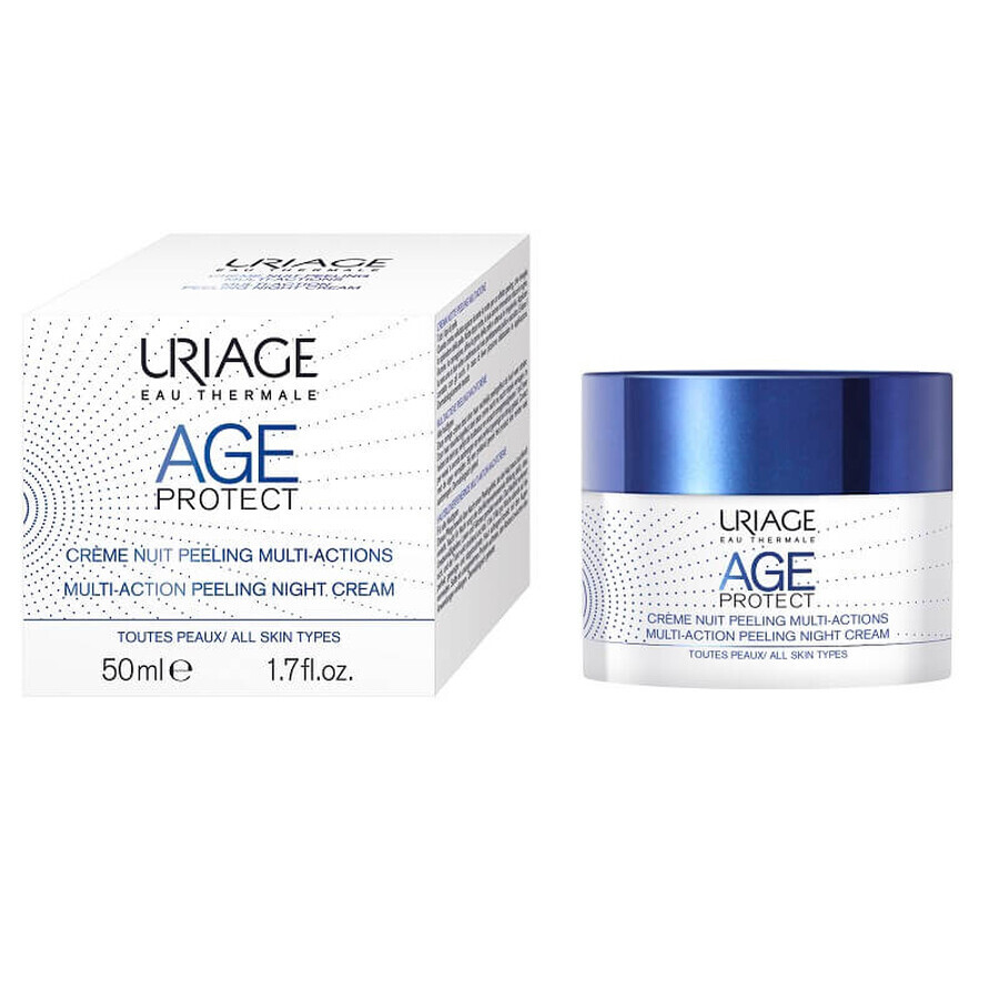 Uriage Age Protect - Crema Notte Peeling Multi-Azione, 50ml