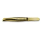 Penseta metalica pentru sprancene Kiepe Carbon Steel Gold