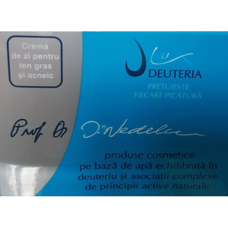 Crème de jour pour peaux grasses et acnéiques, 50 ml, Deuteria Cosmetics