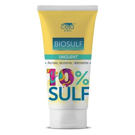 Cream with Sulfur 10%, 50 ml, Ceta Sibiu