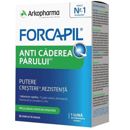 Forcapil Anti Chute de Cheveux, 30 comprimés, Arkopharma