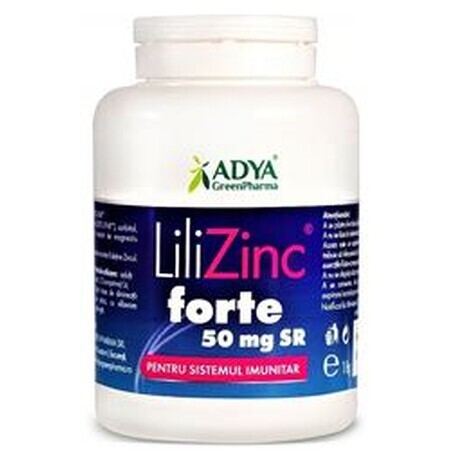 LiliZinc Forte SR 50mg x 30cpr Adya Green