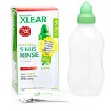 Kit complet pour l'irrigation et le nettoyage des voies nasales Neti Rinse, 100% ingrédients naturels, XLEAR