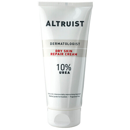 Crème dermatologique réparatrice pour peaux sèches avec 10% d'urée, 200 ml, Altruist