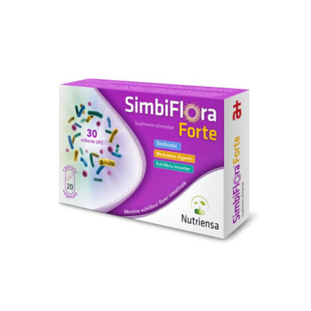 SimbiFlora Forte, 20 capsule, Antibiotice SA