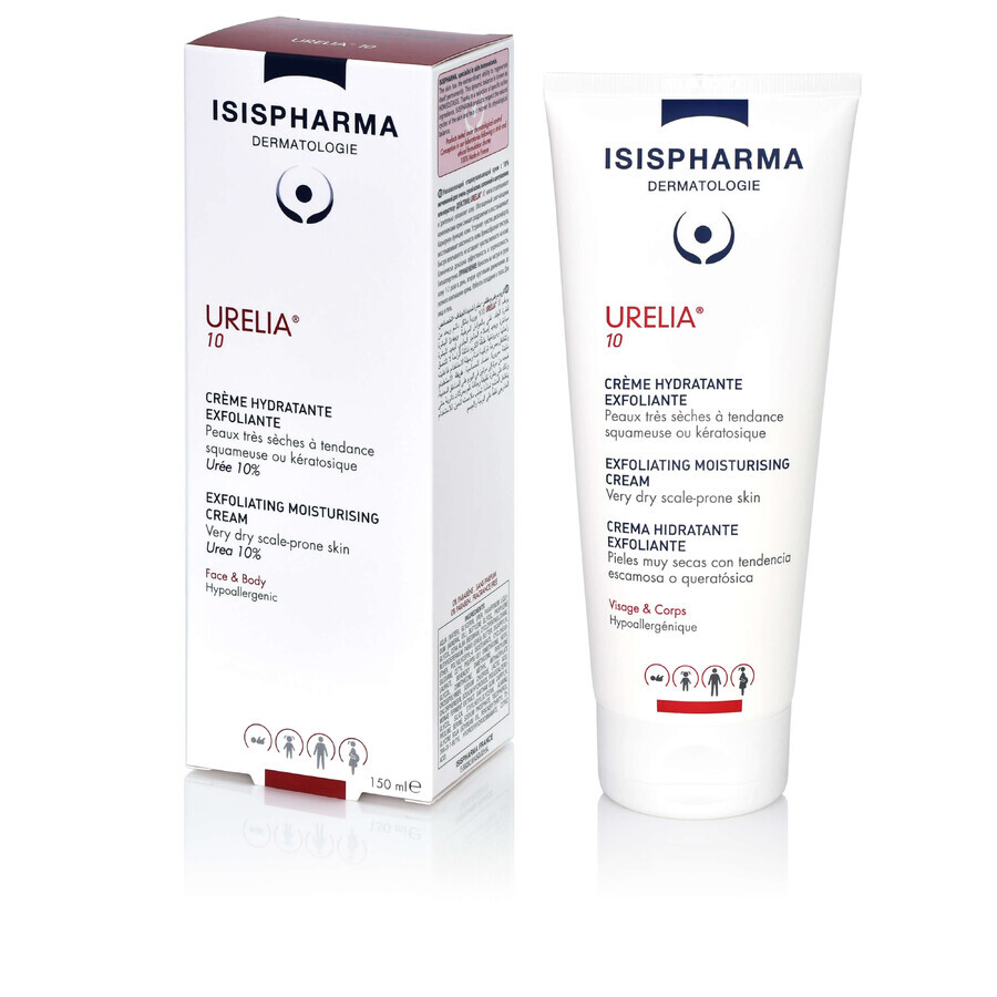 IsisPharma Urelia 10 Crème émolliente pour peaux très sèches, 150 ml