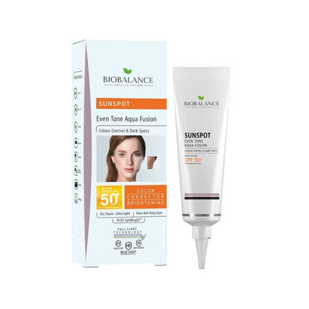 Crema solara SPF 50+, Aqua Fusion x 40ml, Bio Balance