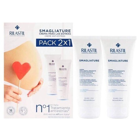 Rilastil Vergetures - Pack Crème x 200 ml 1+1 CADEAU