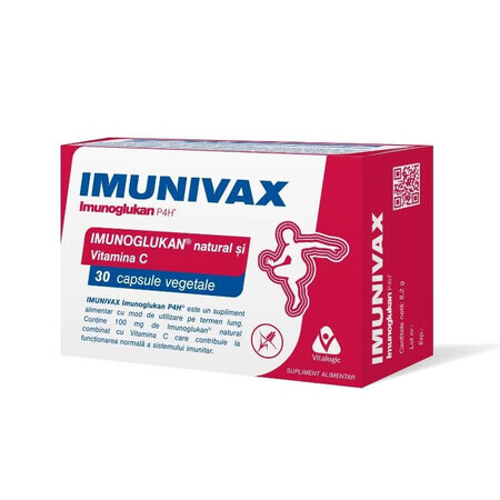 Imunivax Imunoglukan P4H, 30 capsule, Vitalogic