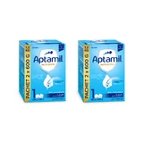 Aptamil Nutri-Biotik 1 zuigelingenvoeding, 0–6 maanden, 2 x 1200 g, Nutricia