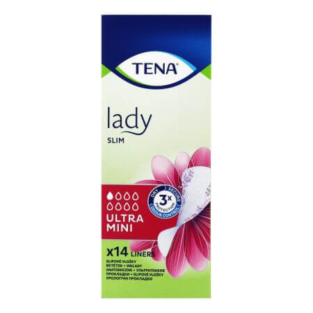 Serviette d'incontinence Lady Slim Ultra Mini, 14 pièces, Tena