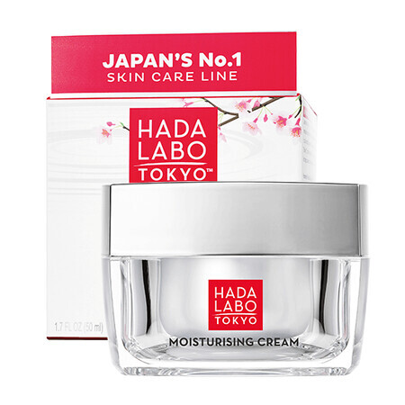 Feuchtigkeitscreme für Tag und Nacht zur Glättung der Haut mit Superhyaluronsäure, 50 ml, Hada Labo Tokyo