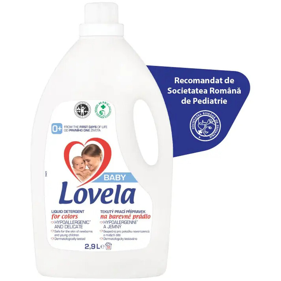 Flüssigwaschmittel für bunte Wäsche, 2,9 Liter, Lovela Baby