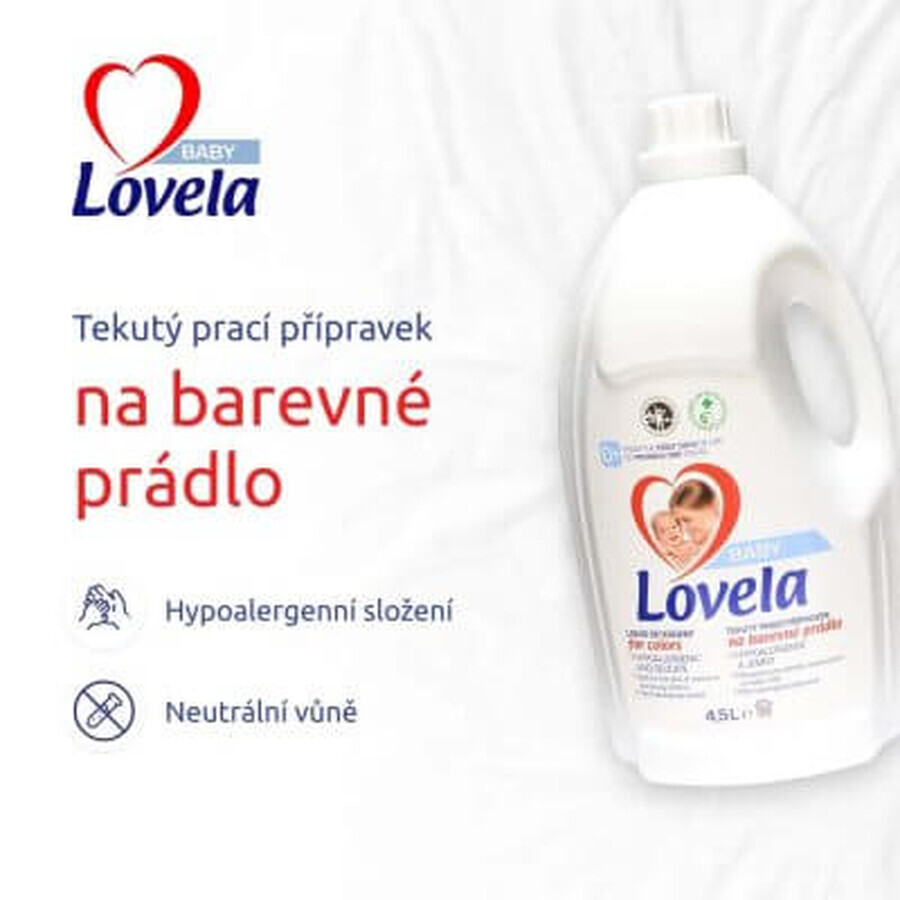 Lessive liquide pour le linge de couleur, 2,9 litres, Lovela Baby