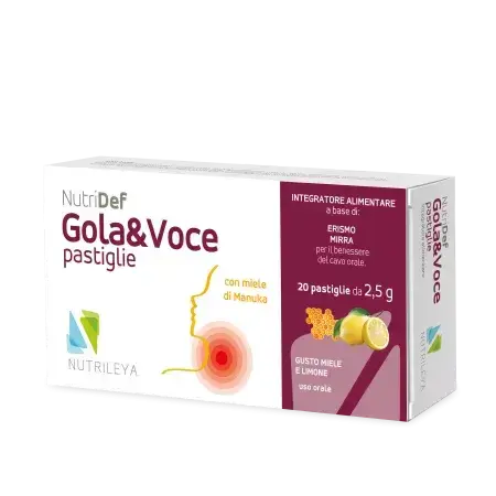 Nutridef gouttes à mâcher au miel de manuka et au citron Gola & Voce, Nutrileya