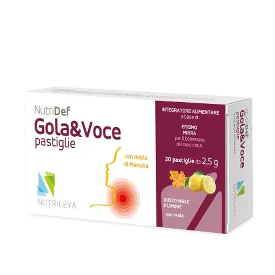 Nutridef gouttes à mâcher au miel de manuka et au citron Gola & Voce, Nutrileya