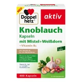 Double heart garlic capsules with mistletoe+white thorn+vitamin B1 480 Capsules