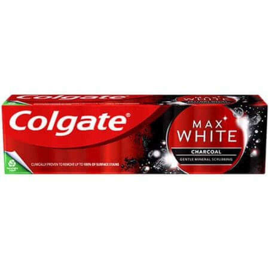 Dentifrice Max White Charcoal, 75 ml, Colgate