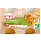 Piure din dovleac verde si dovleac butternut, BabyBio