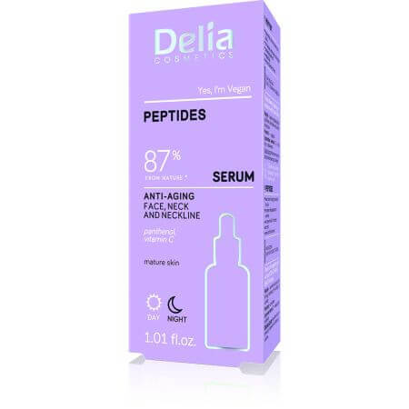 Sérum peptidique anti-âge Peptides Antiage, 30 ml, Delia Cosmetics