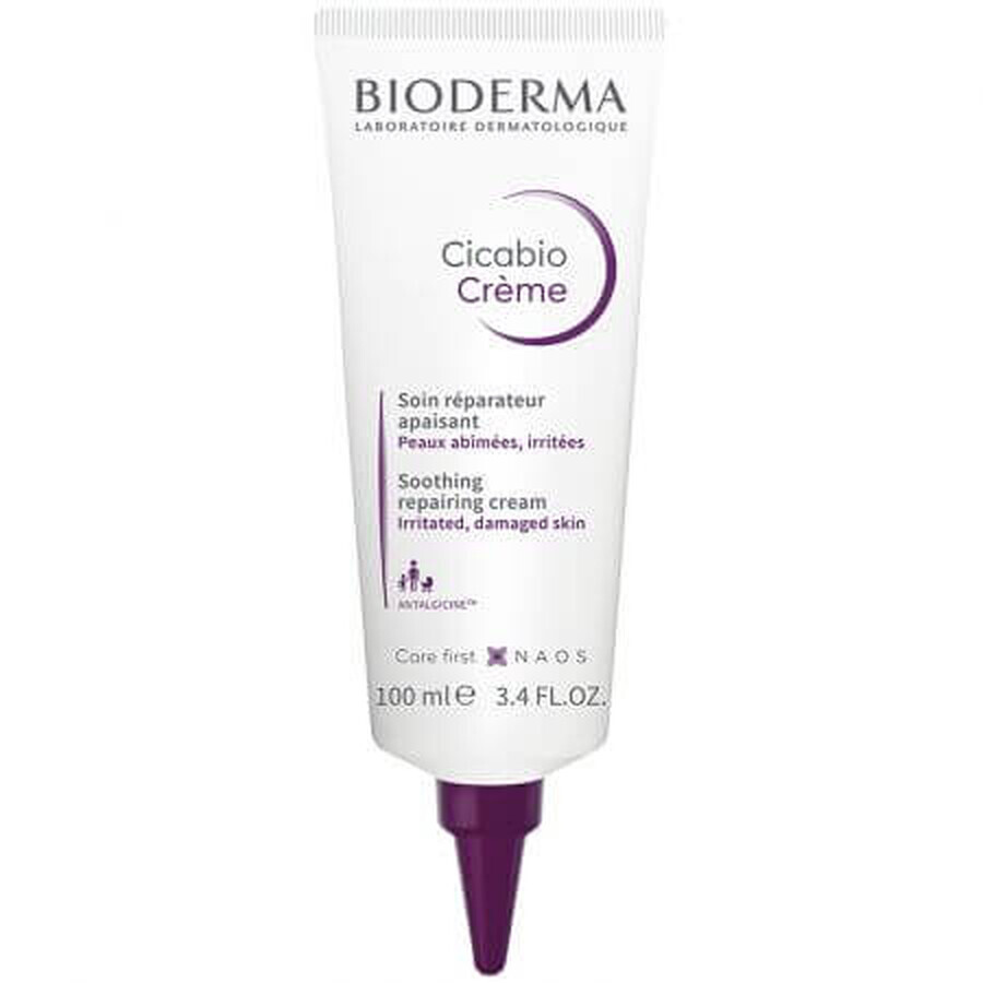 Bioderma Cicabio Crème hydratante pour irritations et blessures, 100 ml