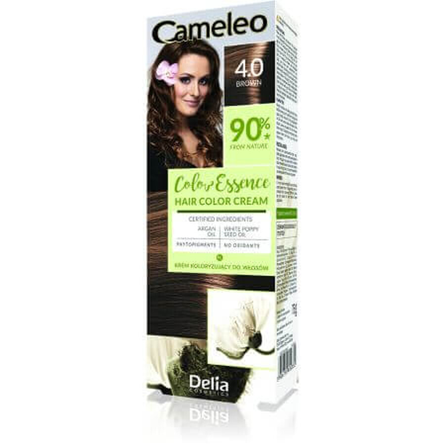 Cameleo Color Essence Hair Colour, 4.0 Brown, Delia Cosmetics