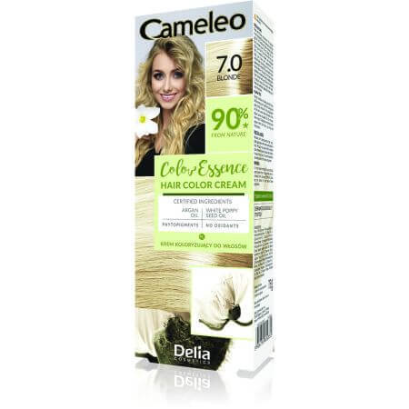 Cameleo Color Essence Hair Colour, 7.0 Blonde, Delia Cosmetics