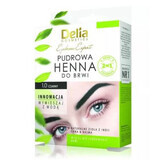 Henna powder eyebrow paint, 1.0 Black, 4 g, Delia