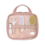 Nuvita Baby Grooming Set - 9 Accessories with Pouch, 0m+, Pink