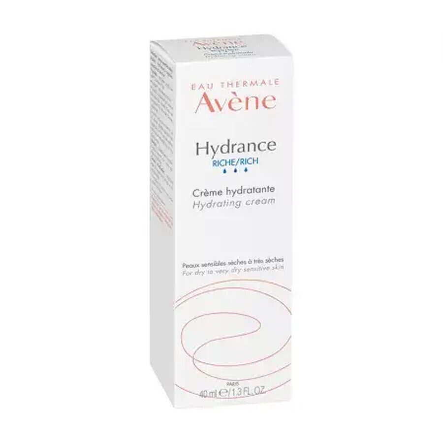 Hydrance Riche Feuchtigkeitscreme für trockene und sehr trockene Haut, 40 ml, Avene