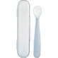 Chicco lingură moale din silicon, 6 luni+, gri