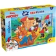 Lisciani Mickey și prietenii – puzzle de podea cu două fețe, 108 piese, 70x50 cm