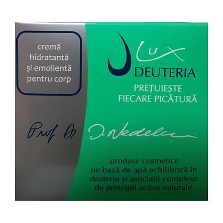 Crema idratante ed emolliente per il corpo, 200 ml, Deuteria Cosmetici