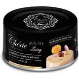 Mousse au poulet et à la citrouille Cherie - Aliment complet pour chat, 80 g