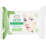 Equilibra Aloe - 25 lingettes démaquillantes douces pour le visage et les yeux