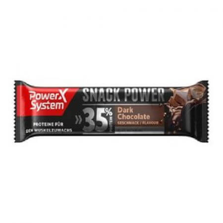 Snack Power barre protéinée au chocolat noir, 45g, Power system