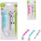 Cangaroo Baby panda - 2 lingurițe din silicon - albastru