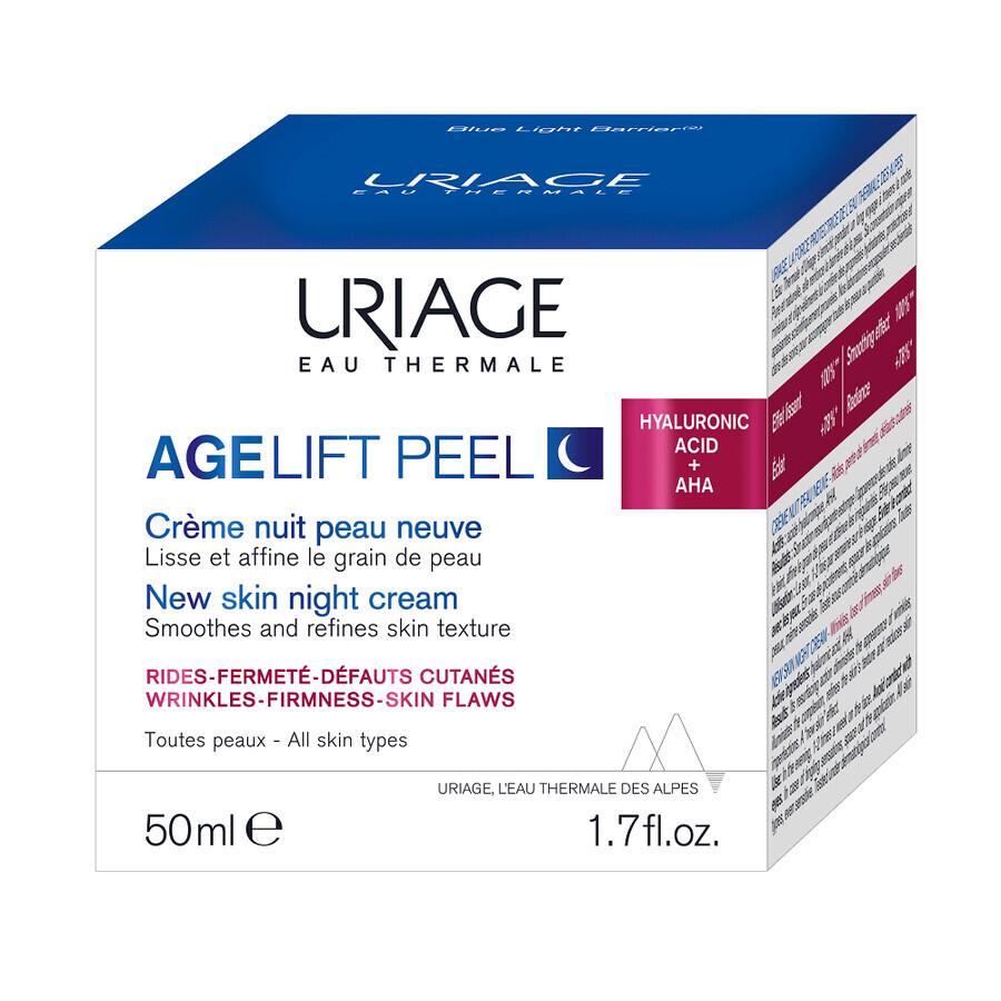 Age Lift crème de nuit peeling anti-âge, 50 ml, Uriage