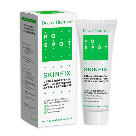 No Spot Skinfix crème hydratante anti-imperfections, 50 ml, Fiterman