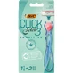 Bic Click 3 Soleil Sensitive - Refillable razor for women, with a handle made from recycled plastic + 2 refills