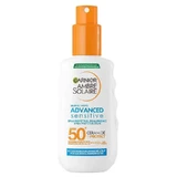 Garnier cremă solară SPF 50+ spray Ambre Solaire Sensitive pentru adulți, cu ceramide, protecție foarte ridicată, 150 ml