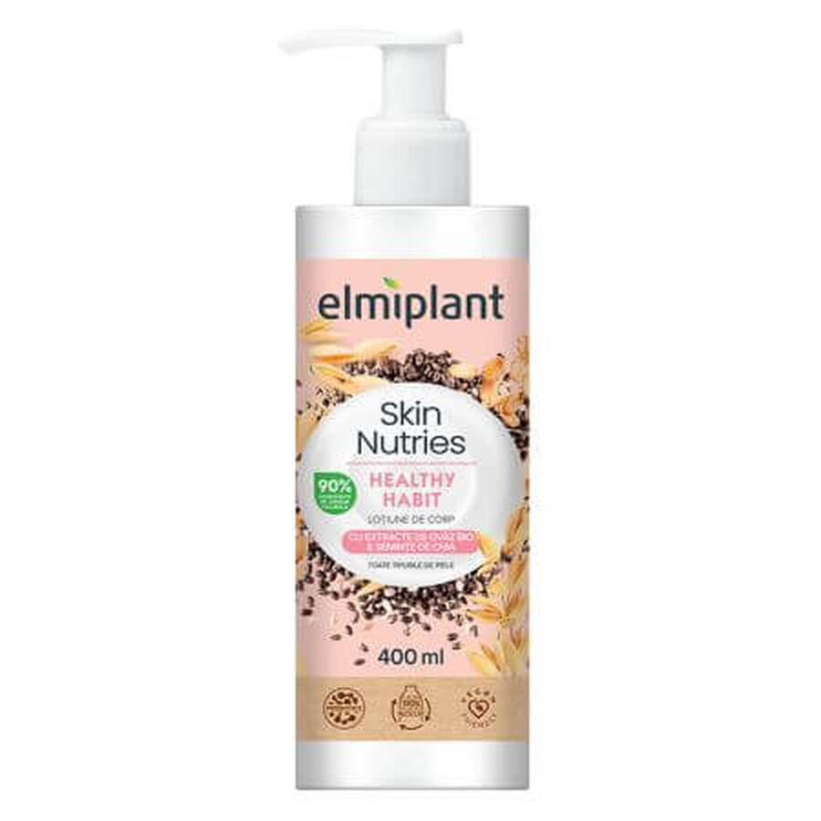 Körperlotion mit Bio-Hafer-Extrakt und Chiasamen Skin Nutries, 400 ml, Elmiplant