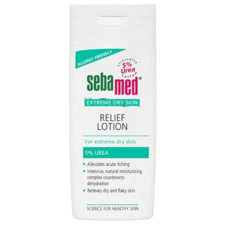 Lotion dermatologique avec 5% d'urée Peau extrêmement sèche, 200 ml, Sebamed