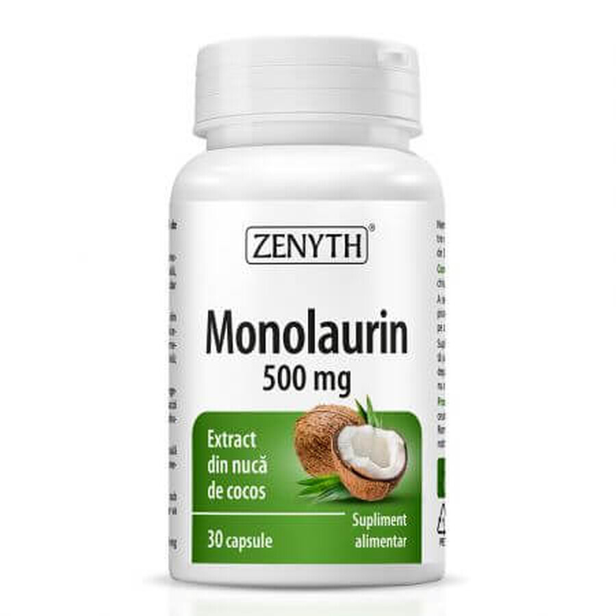 Monolaurin, 500 mg, 30 gélules, Zenyth