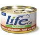 Life Petcare Life Cat Natural Thon au fromage - Nourriture humide pour chat, 85 g