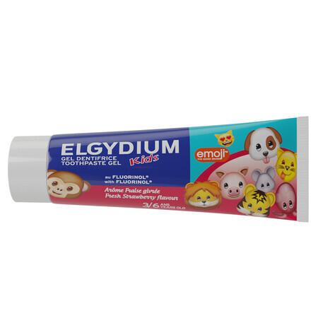 Dentifrice pour enfants aromatisé à la fraise, 50 ml, Elgydium