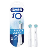 Recharges pour brosse à dents Electria iO Ultimate Clean, blanches, 2 pièces, Oral-B