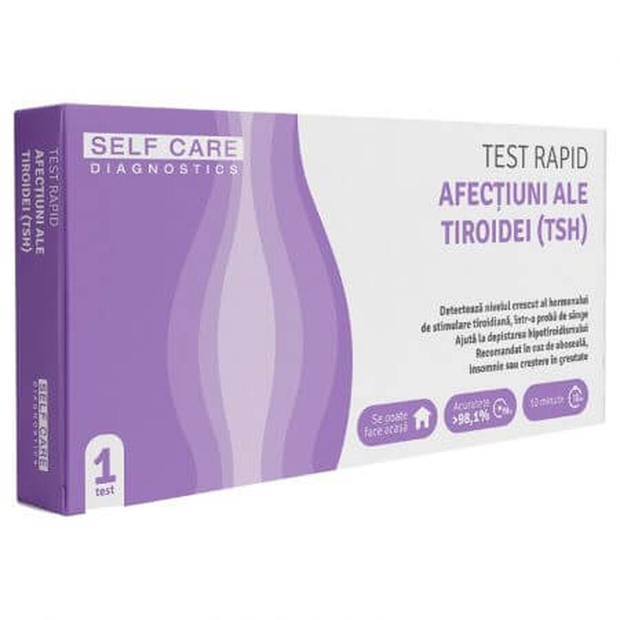 Test rapid afectiuni ale tiroidei (TSH), 1 bucata, Veda Lab