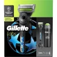 Gillette Labs UEFA Champions League Razor - Shaving Kit with Razor Blade, Handle, Hanger, and 198 ml Shaving Gel